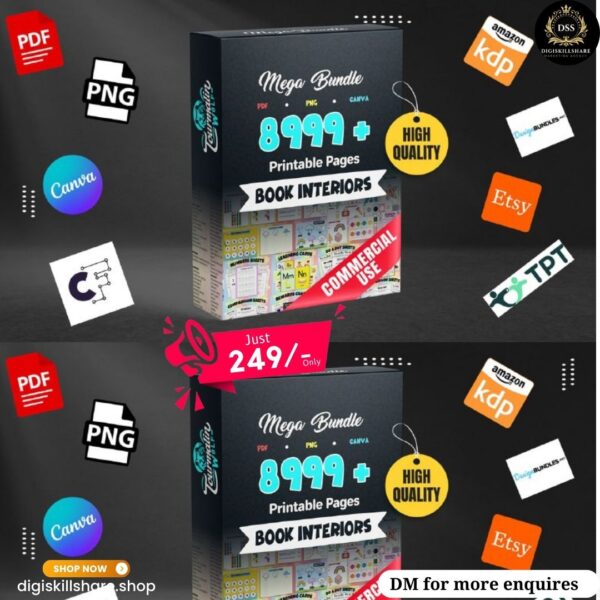 Over 8,999 Printable Pages! Fun Kids' Activities, Commercial Use